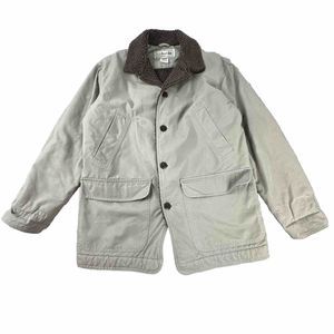 Vtg LL Bean Chore Field Barn Cotton Lined Corduroy Cuff Coat Jacket Mens M